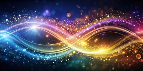 Obraz premium Colourful Rainbow Wave Glitter Texture Clean Modern Gradient Headers, Design Elements for Website header backgrounds