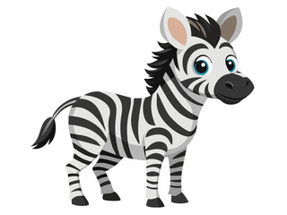 Zebra vector illustration, cute animal vector illustration, Zebra illustration vector, cute Zebra cartoon illustration