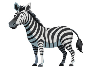 Zebra vector illustration, cute animal vector illustration, Zebra illustration vector, cute Zebra cartoon illustration