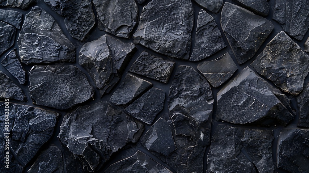 Poster black stone background with copy space for design wide banner concrete wall surface texture : genera