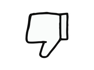 手描き　シンプルな低評価アイコン