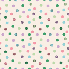 Seamless polka dot pattern. Design for papers, covers, fabrics, interior décor and other users.