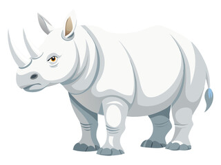Rhino vector illustration, cute animal vector illustration, Rhino illustration vector, cute Rhino cartoon illustration, Rhinoceros vector illustration, Rhinoceros illustration
