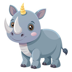 Rhino vector illustration, cute animal vector illustration, Rhino illustration vector, cute Rhino cartoon illustration, Rhinoceros vector illustration, Rhinoceros illustration

