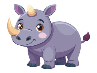 Rhino vector illustration, cute animal vector illustration, Rhino illustration vector, cute Rhino cartoon illustration, Rhinoceros vector illustration, Rhinoceros illustration
