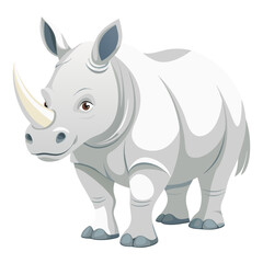 Rhino vector illustration, cute animal vector illustration, Rhino illustration vector, cute Rhino cartoon illustration, Rhinoceros vector illustration, Rhinoceros illustration
