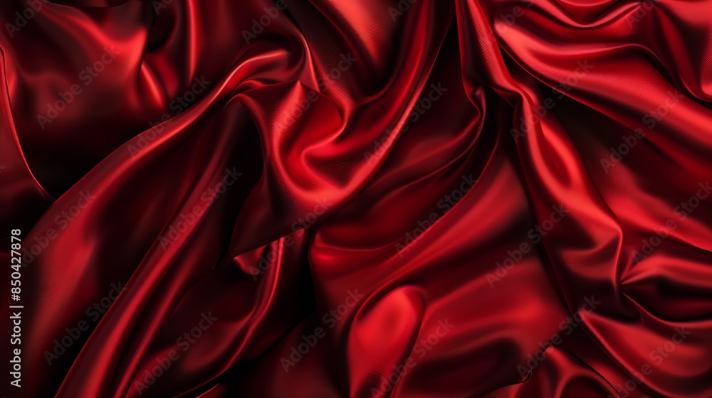 Poster black red abstract background for design silk satin dark red fabric curtain drapery color gradient c