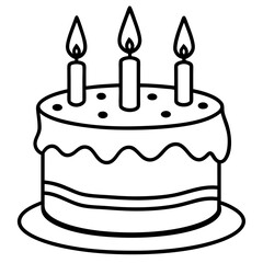 birthday cake illustration
