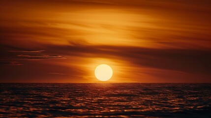 Obraz premium Beautiful sunsets on the North Sea : Generative AI