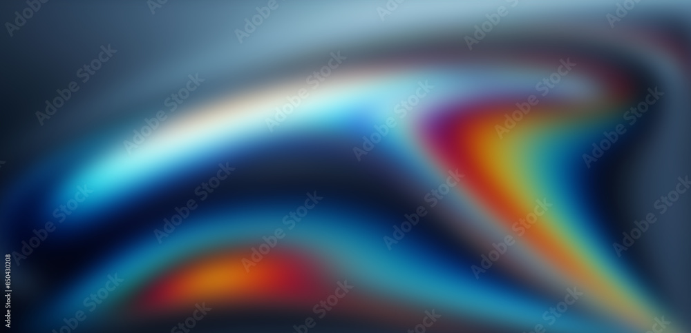 Poster abstract retro background with rainbow color light leaks.