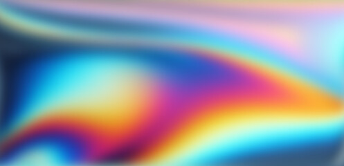 Obraz premium Abstract vibrant blurred background in holographic colors.