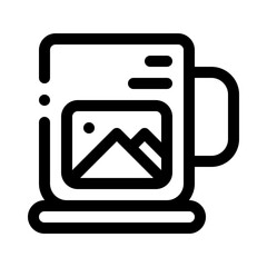 mug line icon