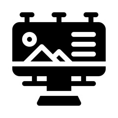 billboard glyph icon