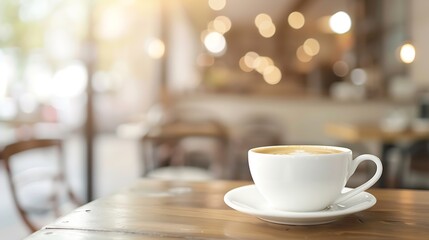 abstract blur coffee shop cafe and restaurant for background : Generative AI