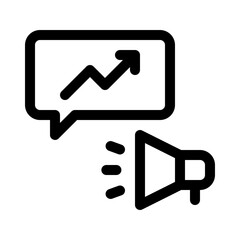 trending topic line icon