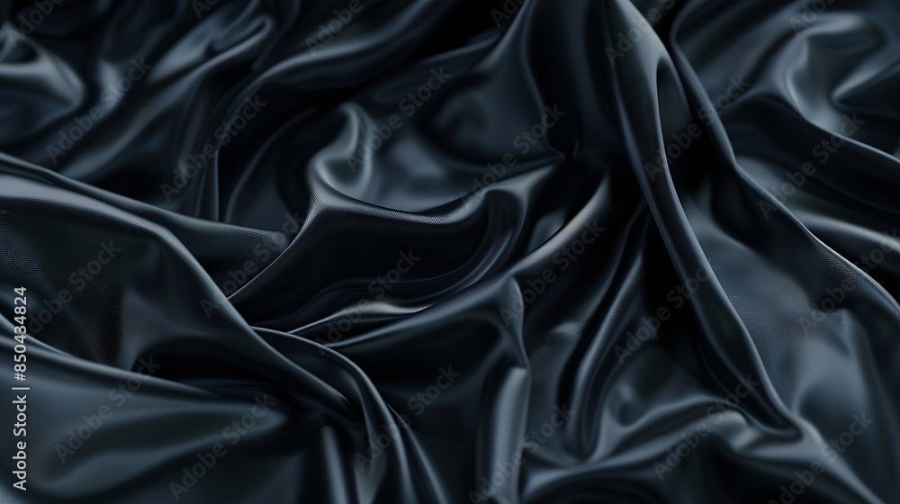 Poster black gray satin dark fabric texture luxurious shiny that is abstract silk cloth background with pat