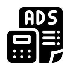 calculating glyph icon