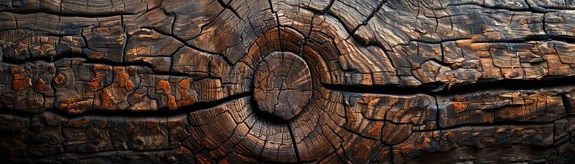 Rustic wood texture with earthy tones, closeup, detailed, realistic photography