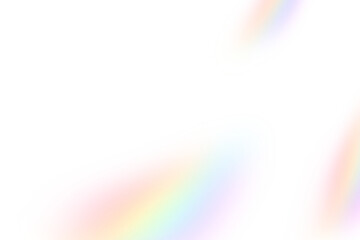 Blurred Rainbow Overlay Texture with Transparent Background
