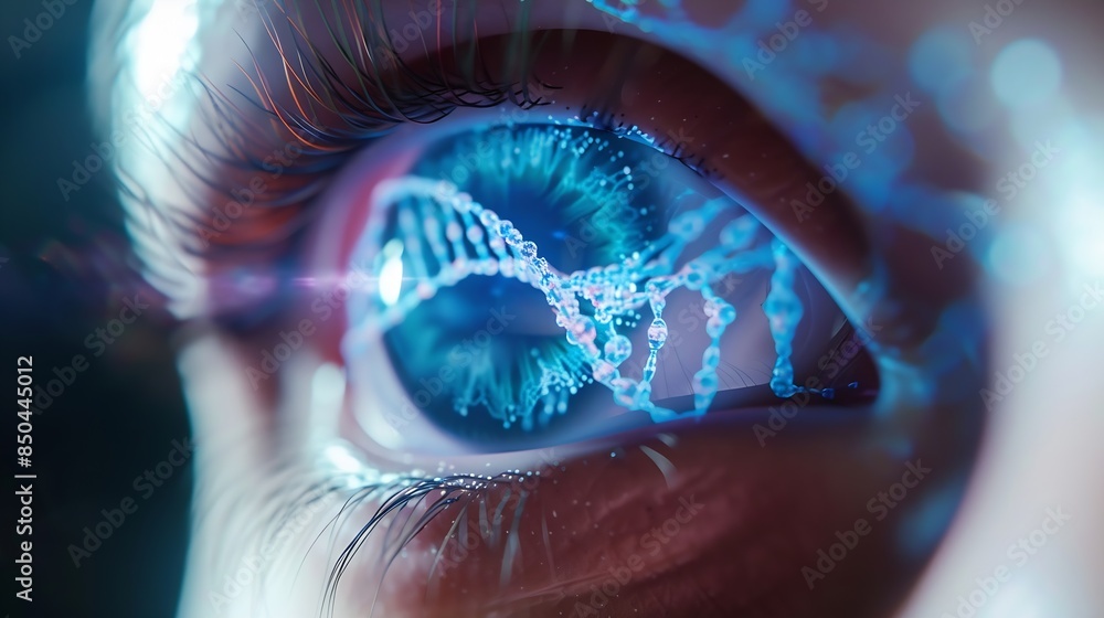 Poster human being futuristic vision vision and control and protection of persons control and security in t
