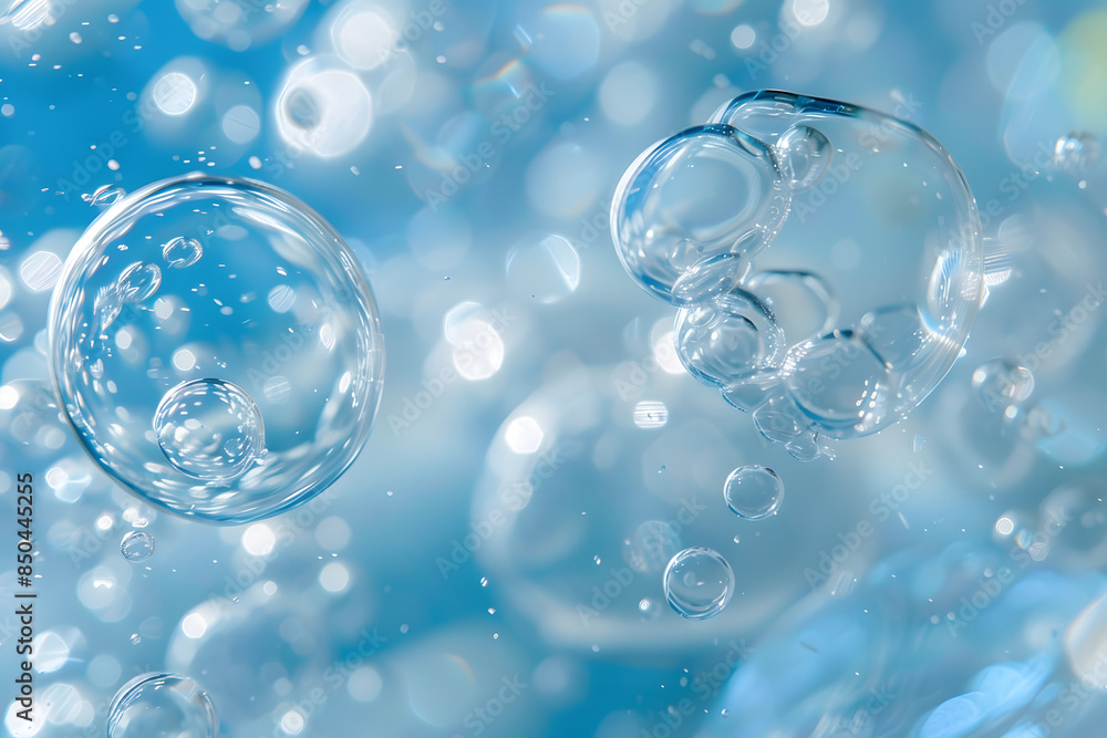 Poster abstract backgrounds created by circles of bokeh light