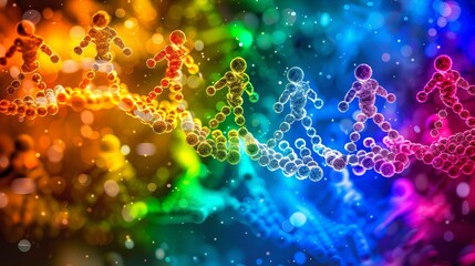 Exploring ancestral roots  family tree, dna, and genetic heritage concept for understanding ancestry