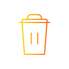 trash gradient icon