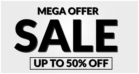 Mega Offer Sale Banner Discount Offer Banner Design