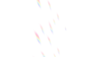 Blurred Rainbow Overlay Texture with Transparent Background