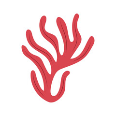 Obraz premium Algae. Underwater life. Coral. Abstract Seaweed Shape. Aesthetic Element.