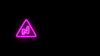 sign on a black background