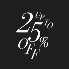 Special discount up to25% off and Flat design