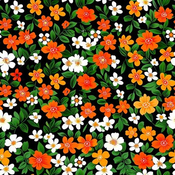 summer floral pattern for febric, print design, wallpaper, background