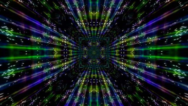3D kaleidoscope mandala abstract background of trippy art psychedelic trance to open third eye with visuals energy chakra futuristic audiovisual vj