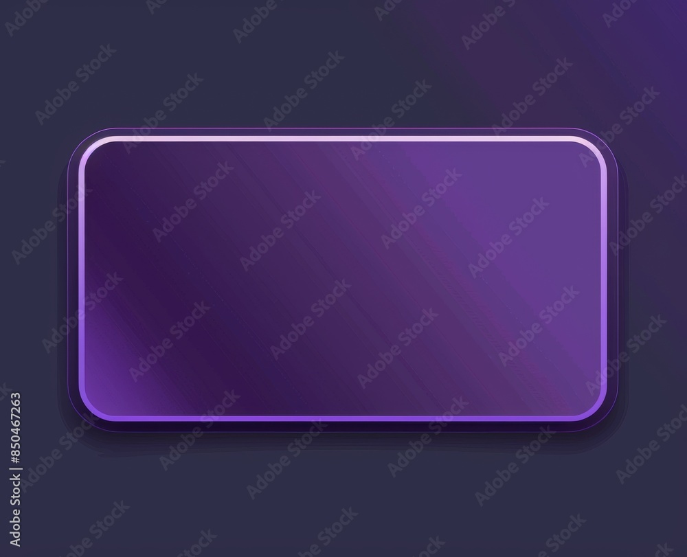 Poster abstract purple rectangular card with rounded corners on dark background
