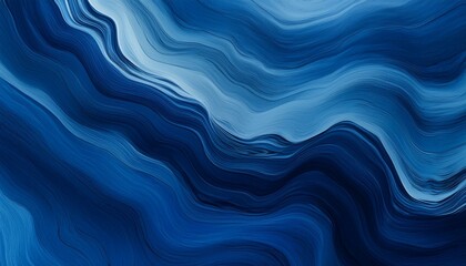 Dark Navy Ocean Wave: Abstract Watercolor Paint with Liquid Grunge Texture Background"