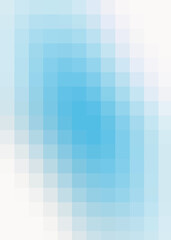 Soft blue gradient background - pixel mosaic tile. copy space.