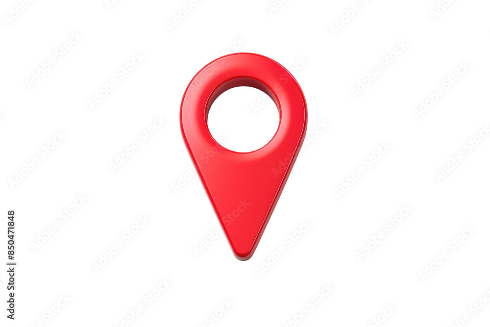 Poster red location pin icon on transparent background. symbolizing navigation, gps, and map point. 3d rend