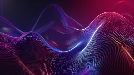 Fototapeta premium dark red, blue and purple gradient background, with flowing lines of light in the center of the composition