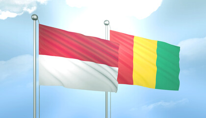 Indonesia and Guinea Flag Together A Concept of Relations