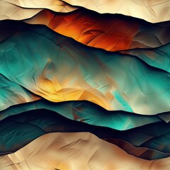 Fototapeta premium Transparent abstract decorative wavy textures background pattern