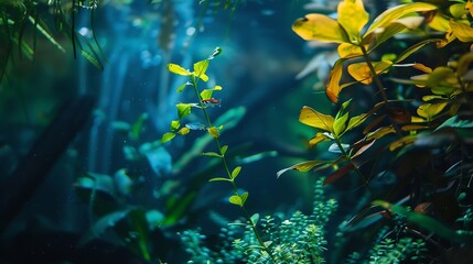 Aqua scape Nature Aquarium Plant and Fish Tank 1 : Generative AI