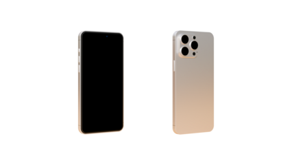 Title: Mobile phone illustration digital device for mockup on isolated background. Smart phone mock up concept on isolated background.