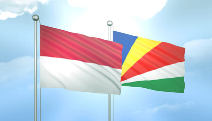 Indonesia and Seychelles Flag Together A Concept of Relations