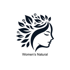 women natural logo design