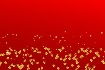 Red Christmas Gold Stars New Year Gradient Background