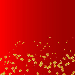 Red Christmas Gold Stars New Year Gradient Background