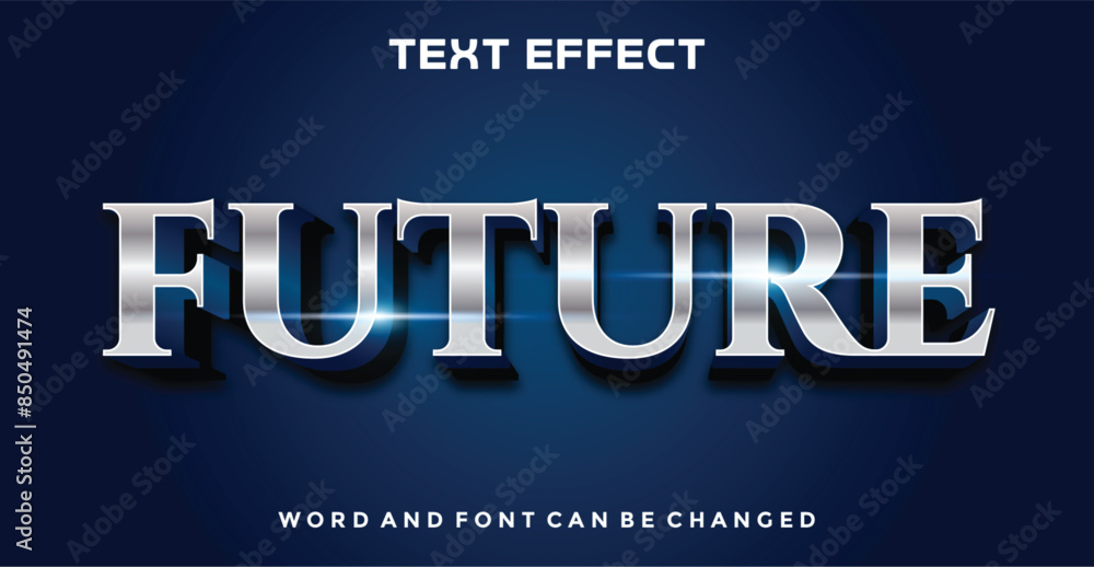 Canvas Prints future editable text effect