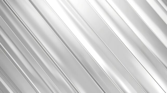 Elegant light grey white seamless looped background Diagonal white stripes animation Digital minimal geometric 3d BG Technology metallic line Premium luxury design template Animated so : Generative AI