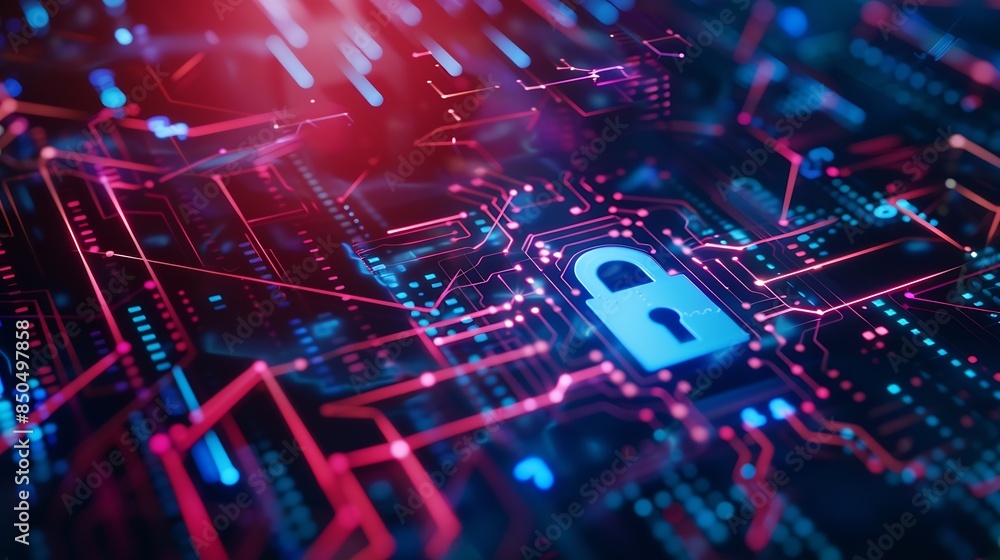 Aufkleber Cyber security network privacy data protection concept Computer programmer team with network security system software development data encryption innovation cybersecurity technology ba : Generative AI